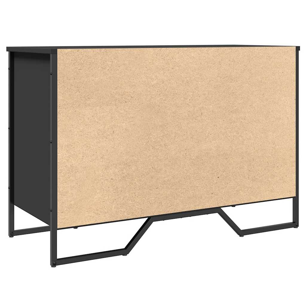 Schuhregal 90X38X61,5 Cm Holzwerkstoff Schwarz