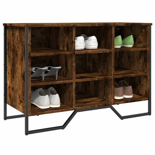 Schuhregal 90X38X61,5 Cm Holzwerkstoff Räuchereiche