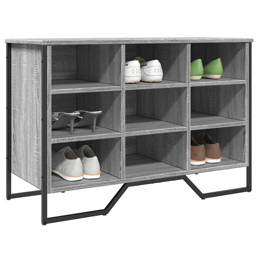 Schuhregal 90X38X61,5 Cm Holzwerkstoff Grau Sonoma