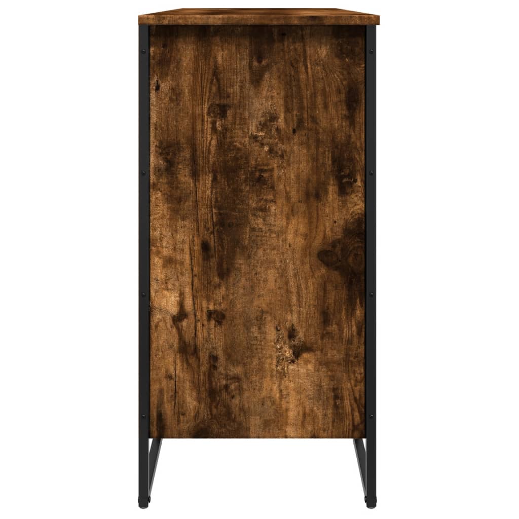 Schuhregal 80X38X78 Cm Holzwerkstoff Räuchereiche