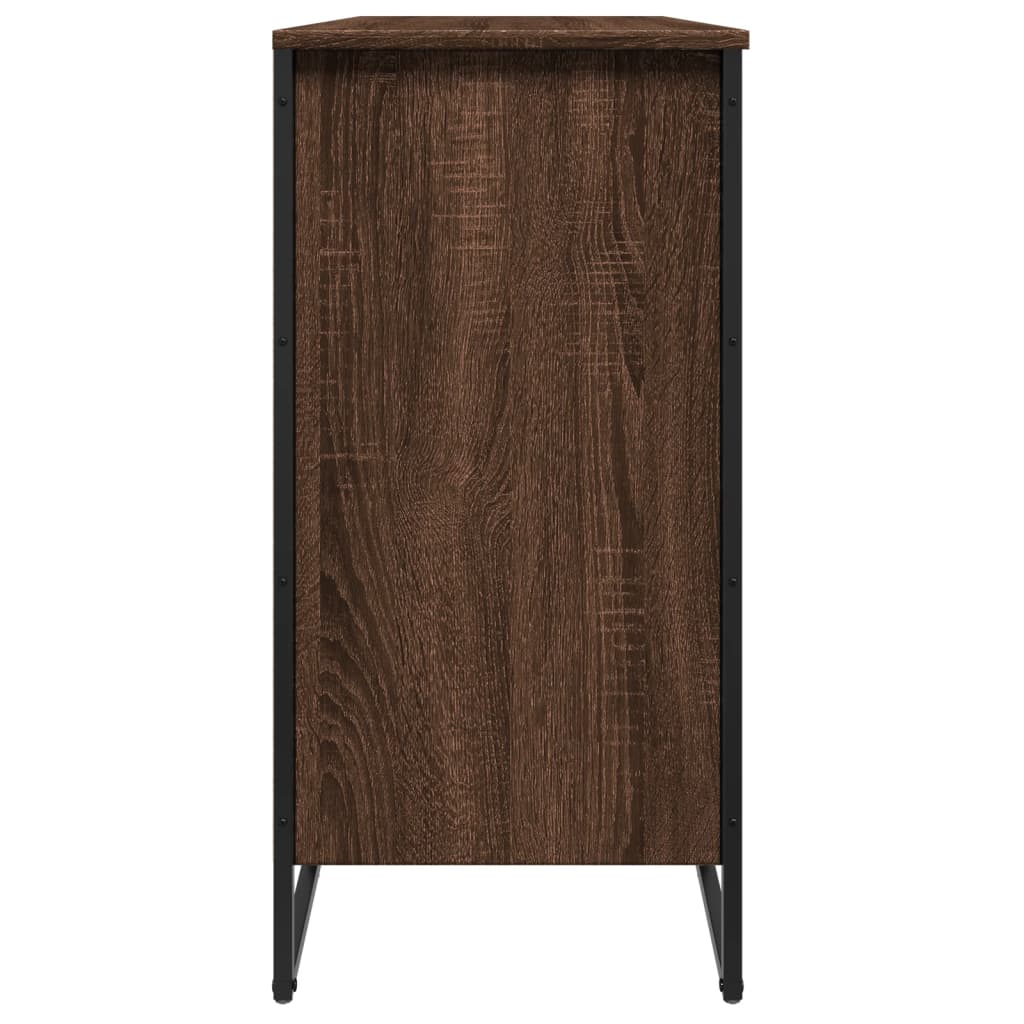 Schuhregal Braun Eichen-Optik 80X38X78 Cm Holzwerkstoff Braune Eiche