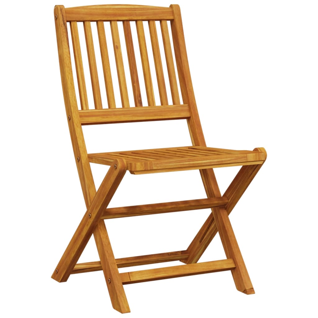 3-Tlg. Bistro-Set Klappbar Massivholz Akazie
