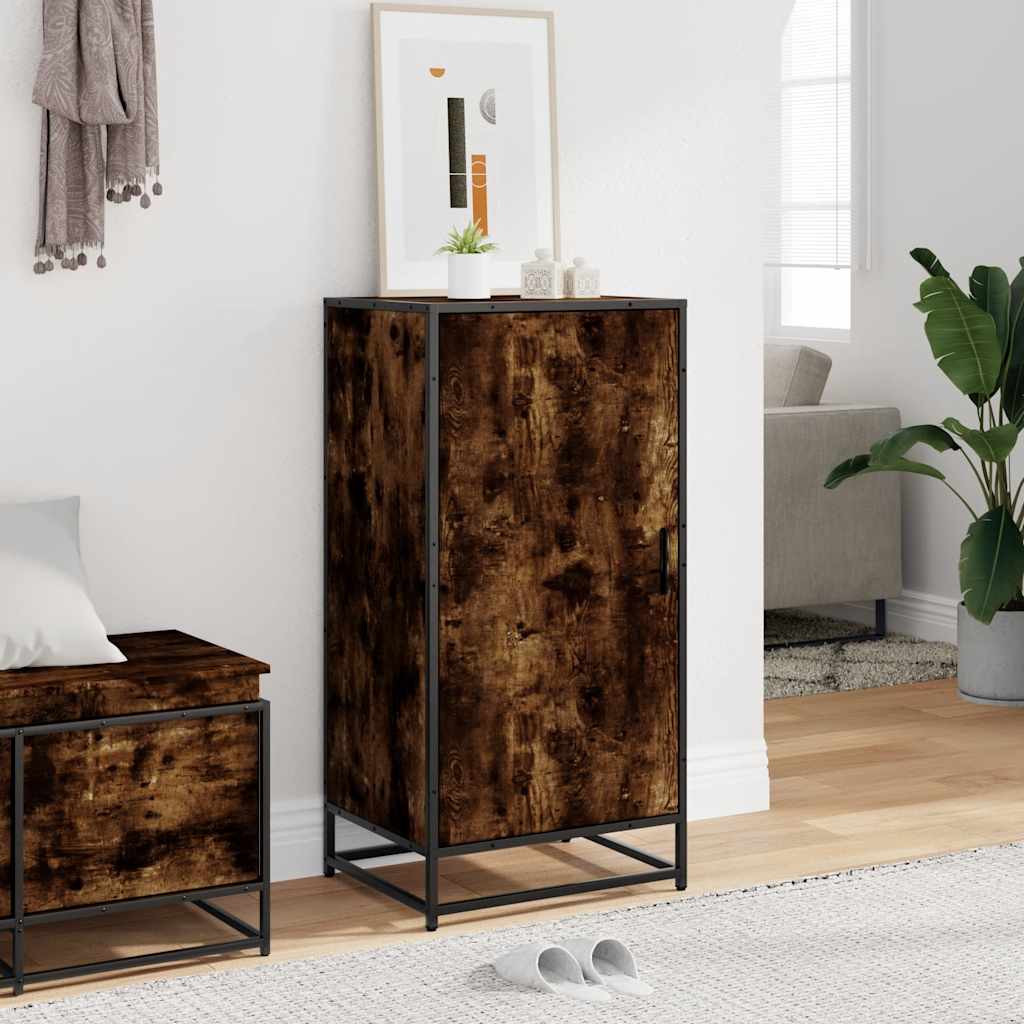 Schuhregal 48X38X97,5 Cm Holzwerkstoff Räuchereiche