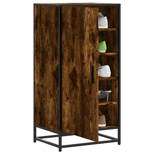 Schuhregal 48X38X97,5 Cm Holzwerkstoff Räuchereiche