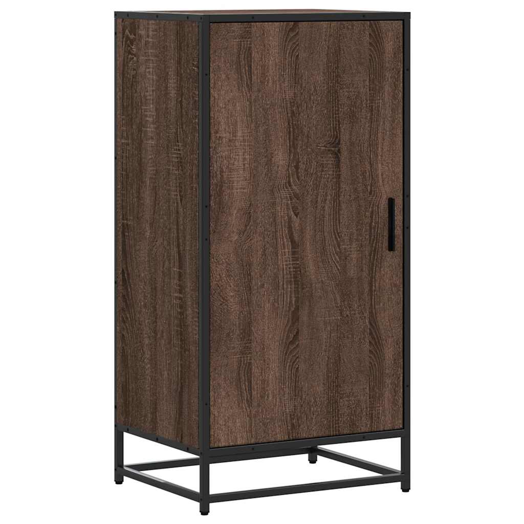 Schuhregal Braun Eichen-Optik 48X38X97,5 Cm Holzwerkstoff Braune Eiche