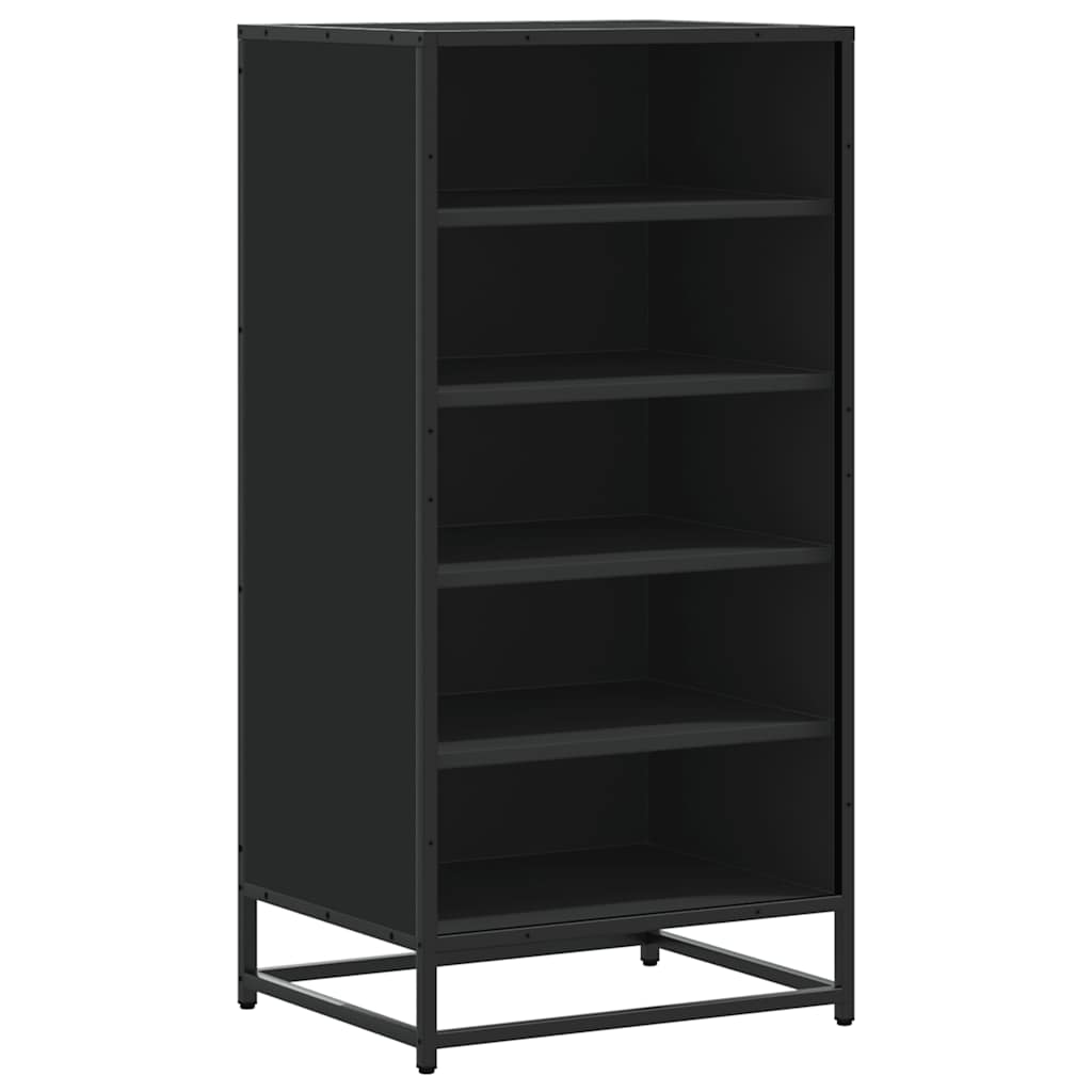 Schuhregal 48X38X97,5 Cm Holzwerkstoff Schwarz