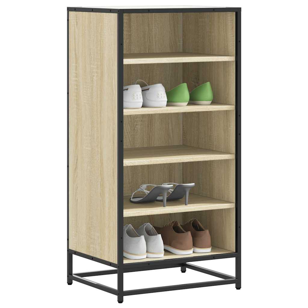 Schuhregal Sonoma-Eiche 48X38X97,5 Cm Holzwerkstoff Sonoma Eiche