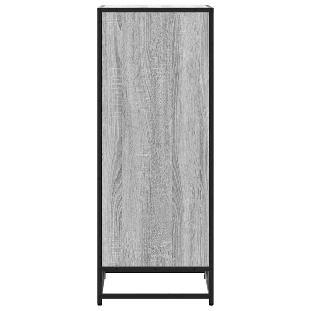 Schuhregal 48X38X97,5 Cm Holzwerkstoff Grau Sonoma