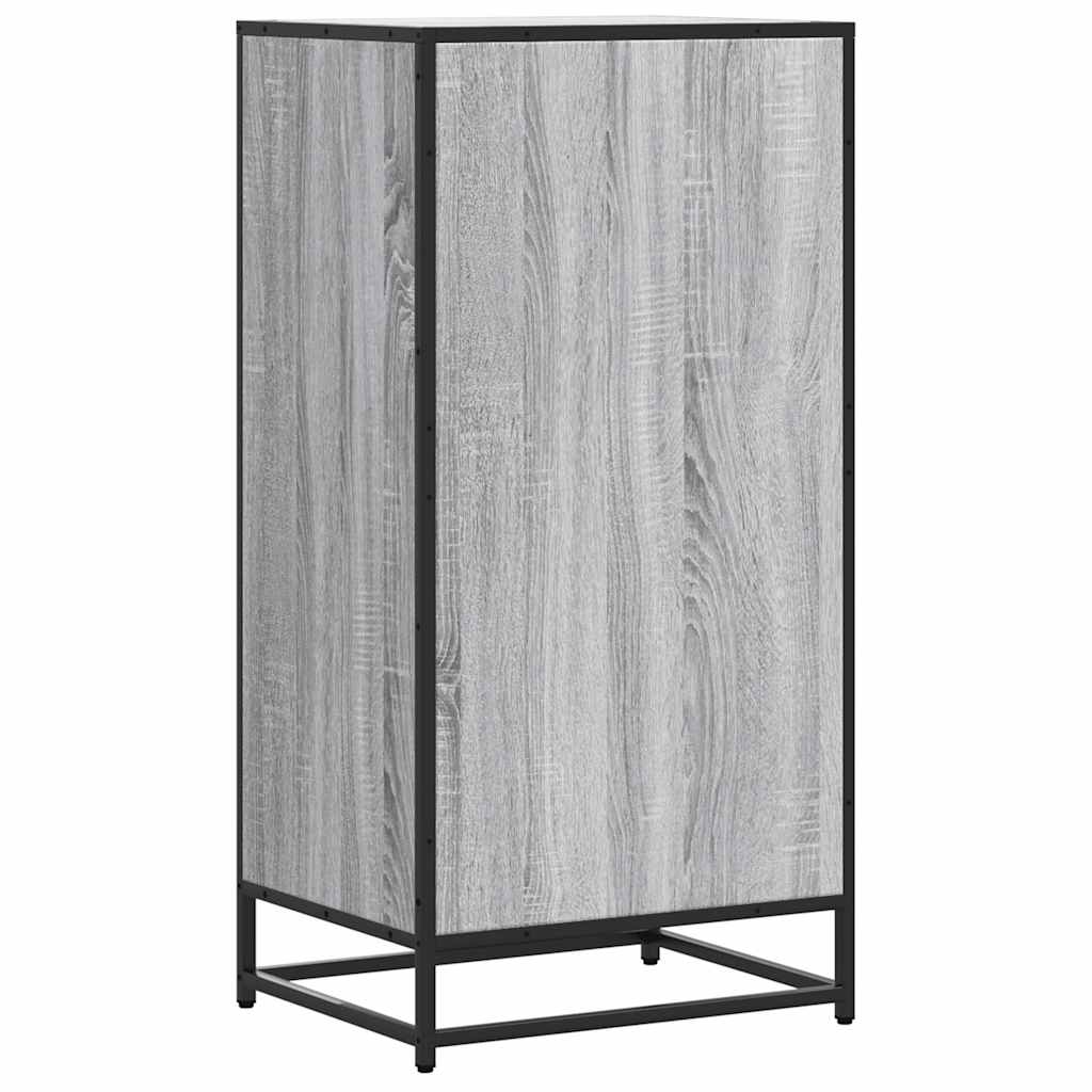 Schuhregal 48X38X97,5 Cm Holzwerkstoff Grau Sonoma