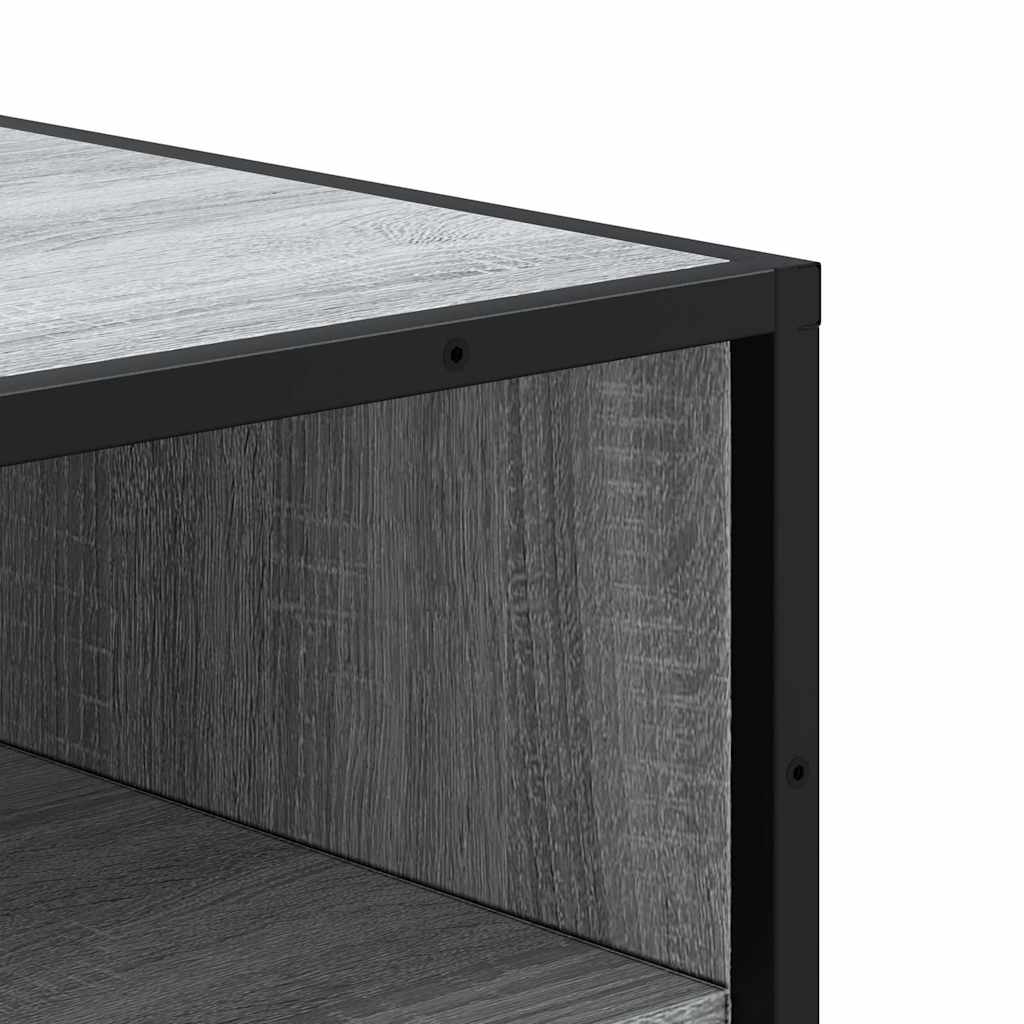 Schuhregal 48X38X97,5 Cm Holzwerkstoff Grau Sonoma