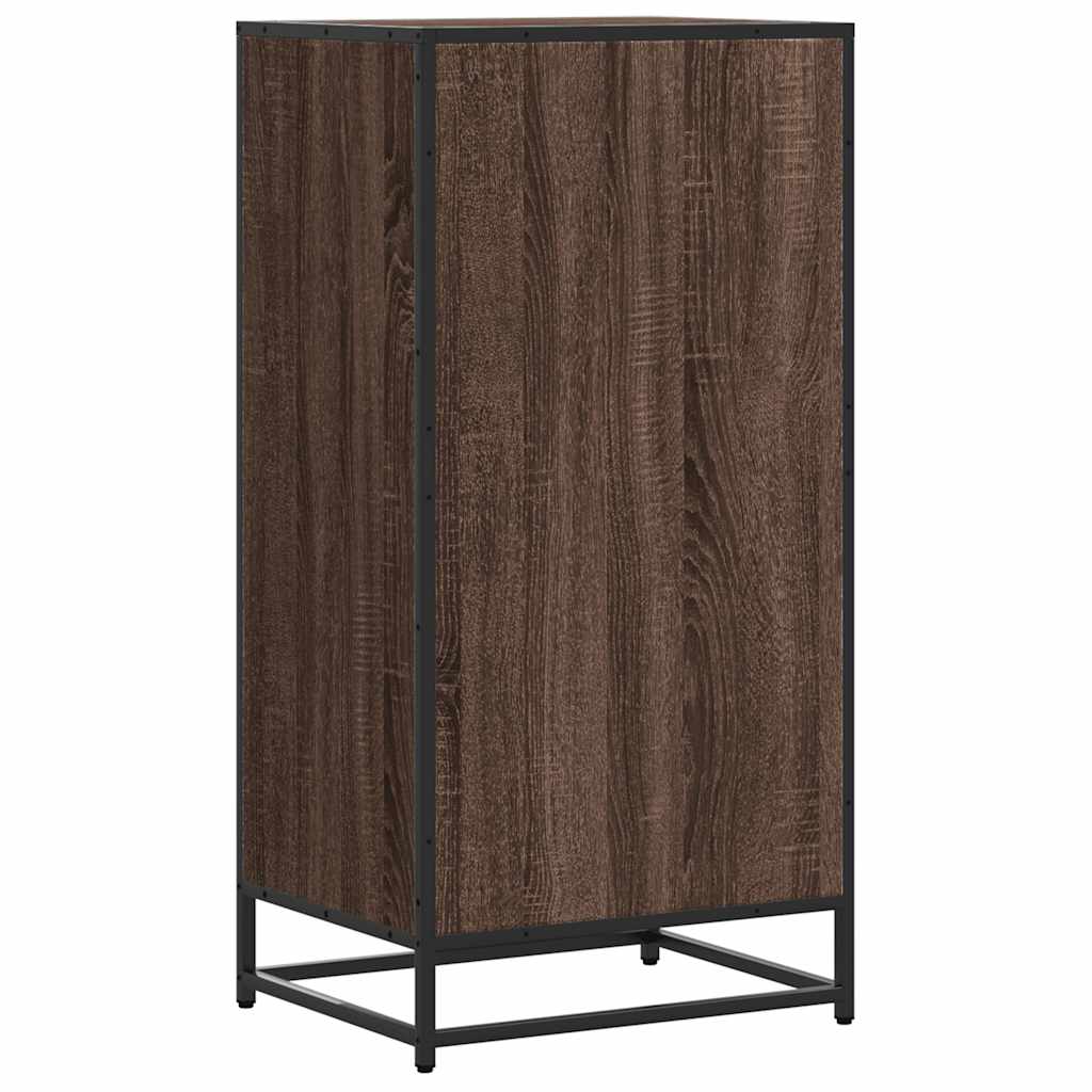Schuhregal Braun Eichen-Optik 48X38X97,5 Cm Holzwerkstoff Braune Eiche