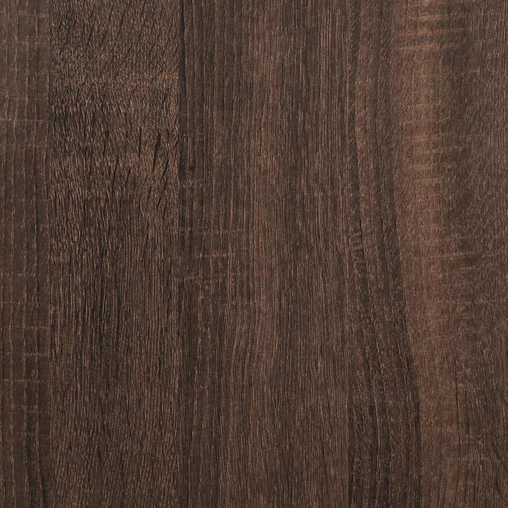 Schuhregal Braun Eichen-Optik 48X38X97,5 Cm Holzwerkstoff Braune Eiche
