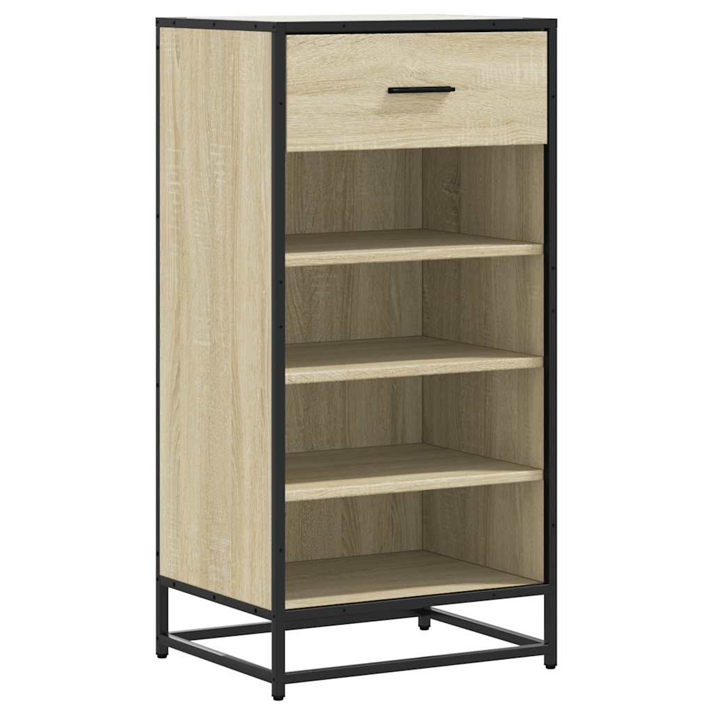 Schuhregal Sonoma-Eiche 48X38X97,5 Cm Holzwerkstoff Sonoma Eiche