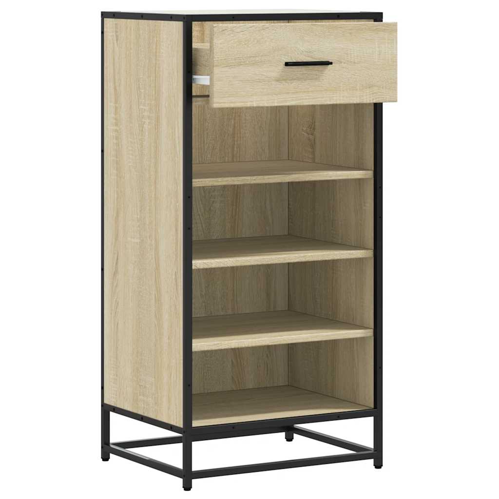 Schuhregal Sonoma-Eiche 48X38X97,5 Cm Holzwerkstoff Sonoma Eiche
