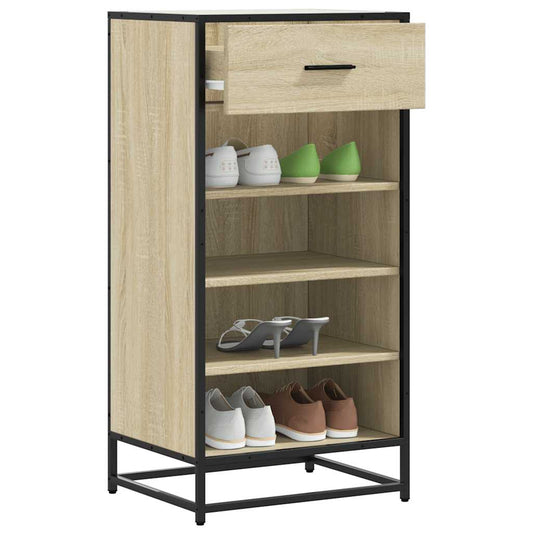Schuhregal Sonoma-Eiche 48X38X97,5 Cm Holzwerkstoff Sonoma Eiche