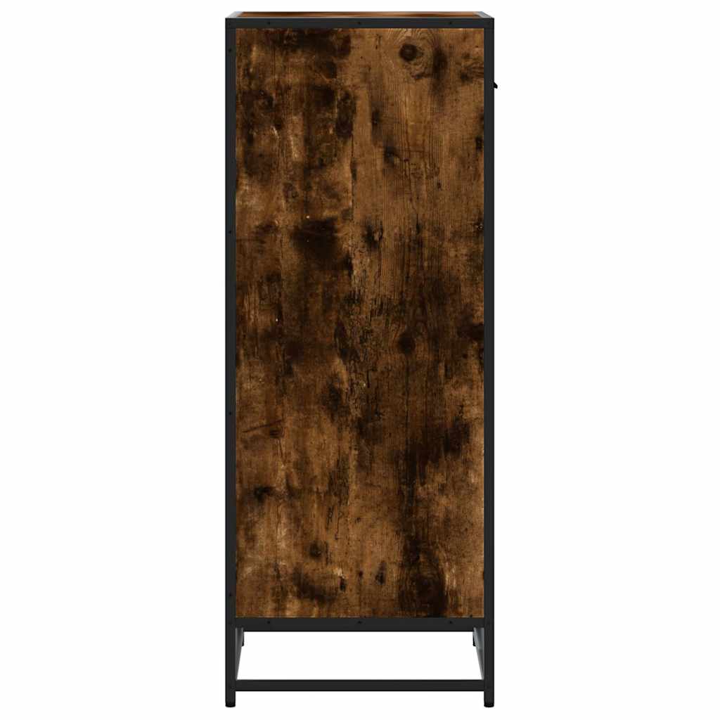 Schuhregal 48X38X97,5 Cm Holzwerkstoff Räuchereiche