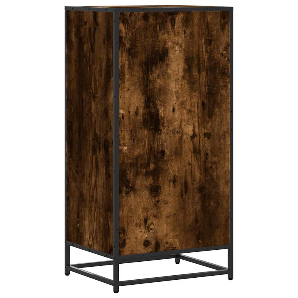 Schuhregal 48X38X97,5 Cm Holzwerkstoff Räuchereiche