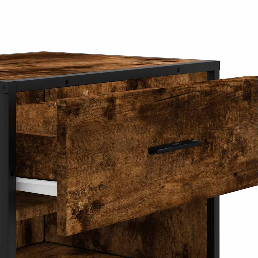 Schuhregal 48X38X97,5 Cm Holzwerkstoff Räuchereiche