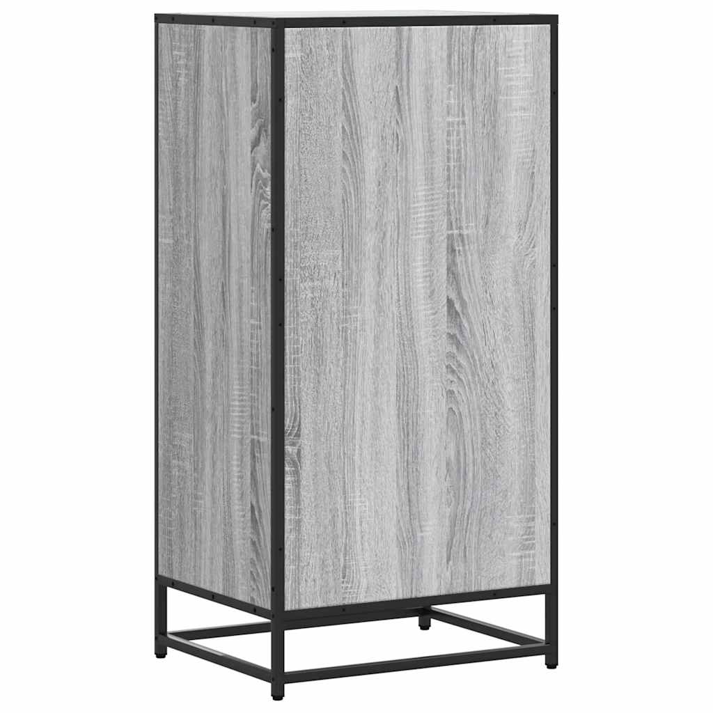 Schuhregal 48X38X97,5 Cm Holzwerkstoff Grau Sonoma