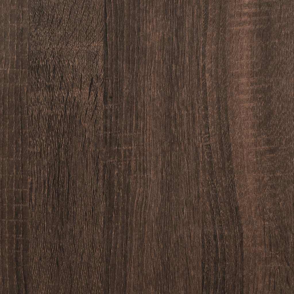 Schuhregal Braun Eichen-Optik 48X38X97,5 Cm Holzwerkstoff Braune Eiche