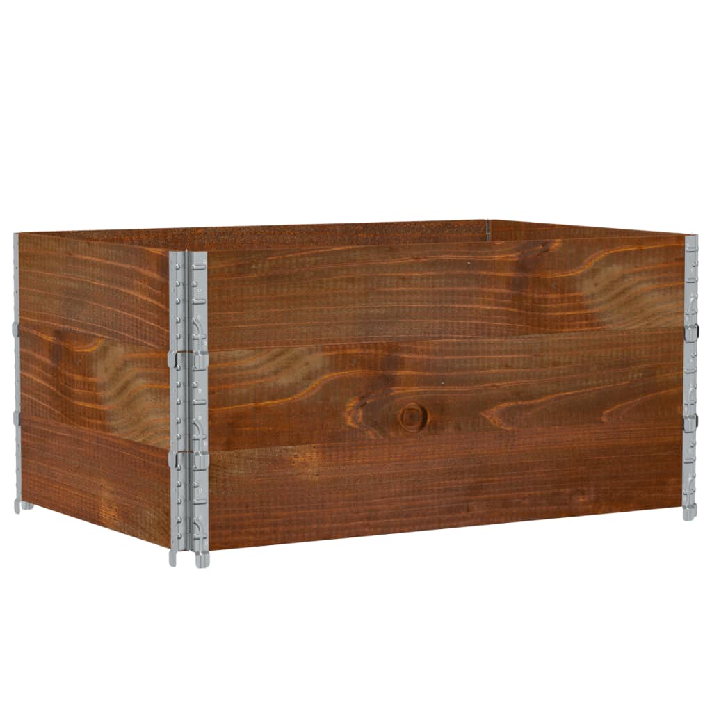 Pflanzkasten Braun 120X80 Cm Massivholz Kiefer