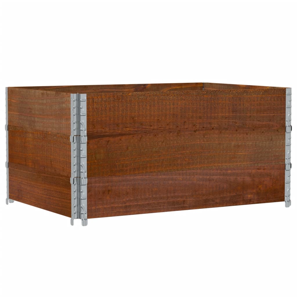 Pflanzkasten Braun 120X80 Cm Massivholz Kiefer