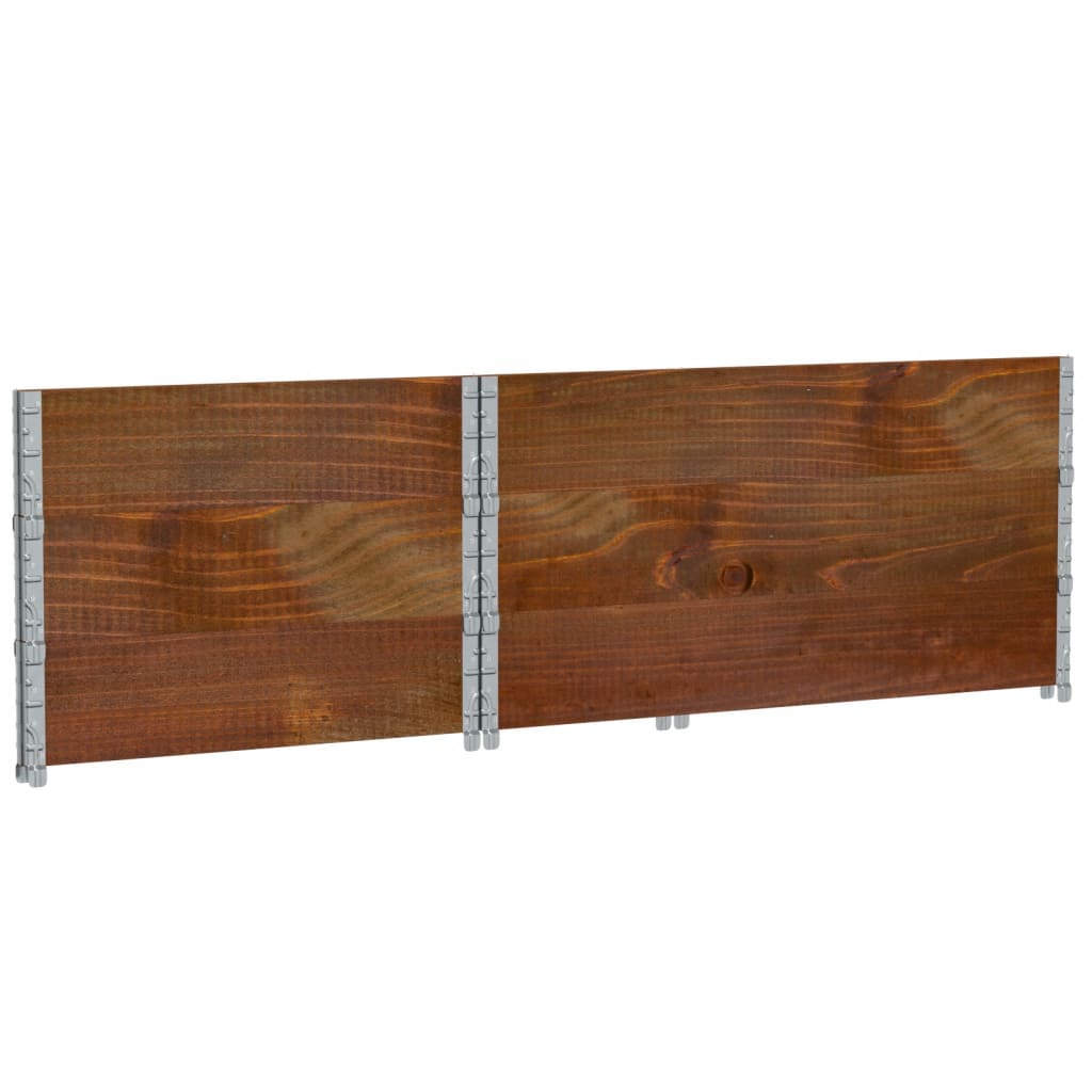 Pflanzkasten Braun 120X80 Cm Massivholz Kiefer