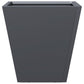 Pflanzkübel 2 Stk. Anthrazit 30X30X30 Stahl
