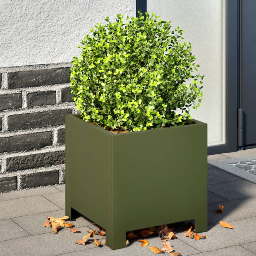 Pflanzkübel 2 Stk. Schwarz Stahl
