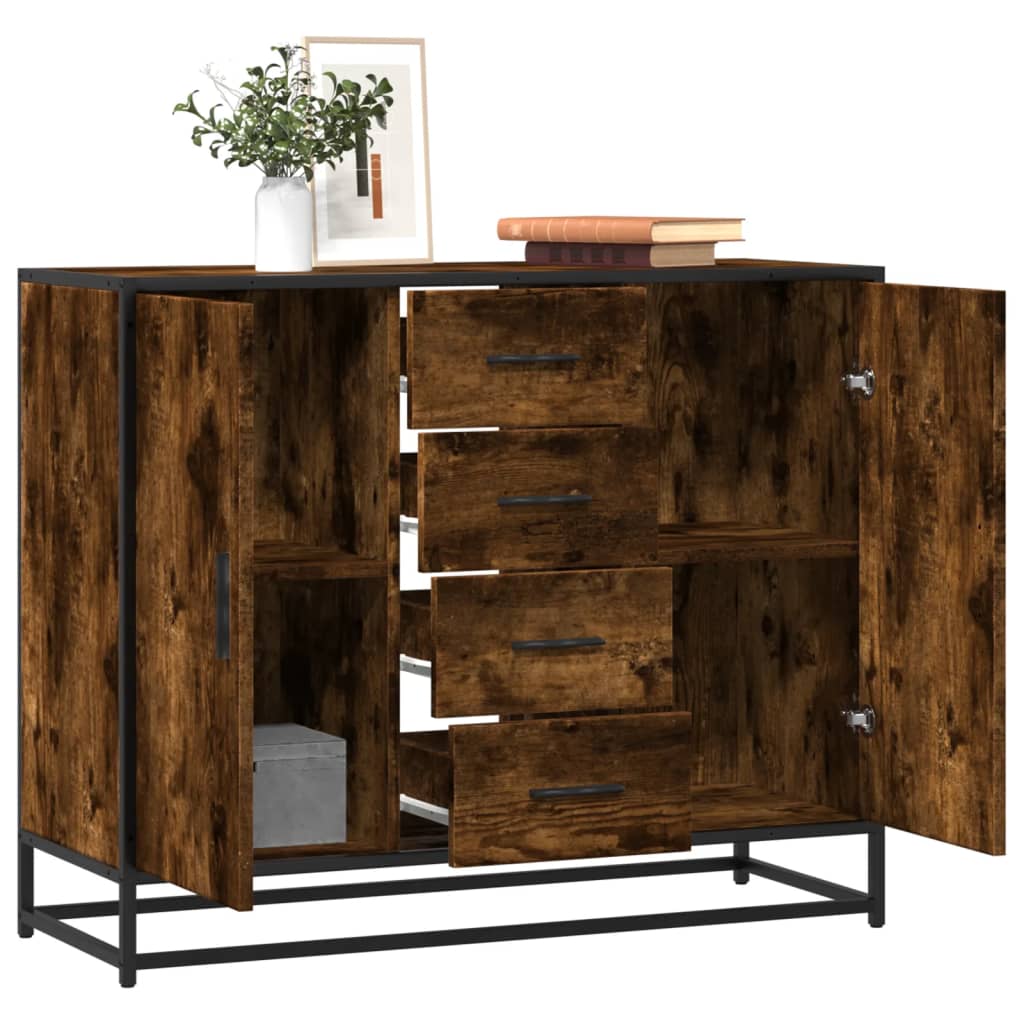 Sideboard 92 X 35 X 76 Cm Holzwerkstoff