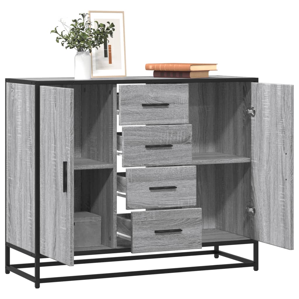 Sideboard 92 X 35 X 76 Cm Holzwerkstoff