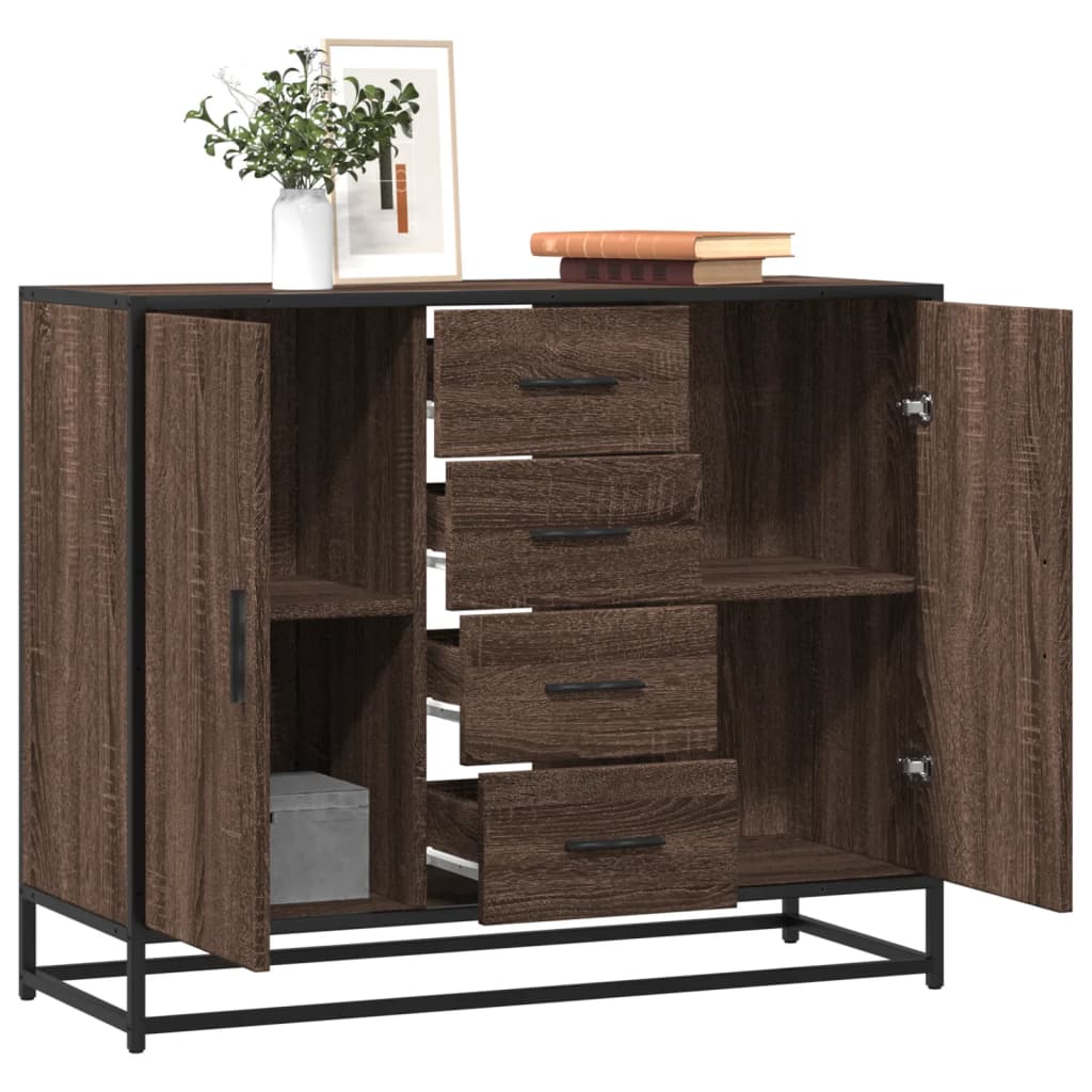 Sideboard 92 X 35 X 76 Cm Holzwerkstoff