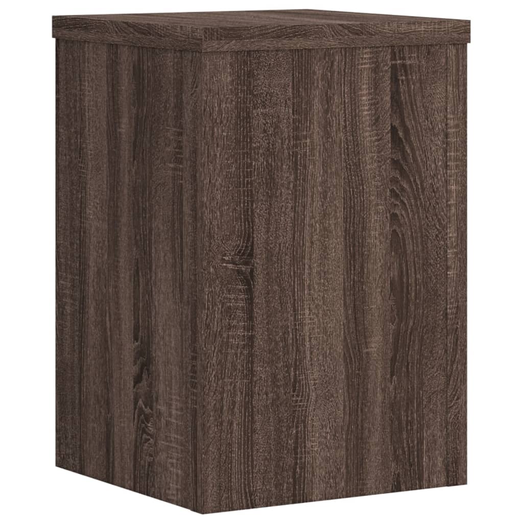 Pflanzenständer 2 Stk. Braun Eiche Holzwerkstoff Braune Eiche