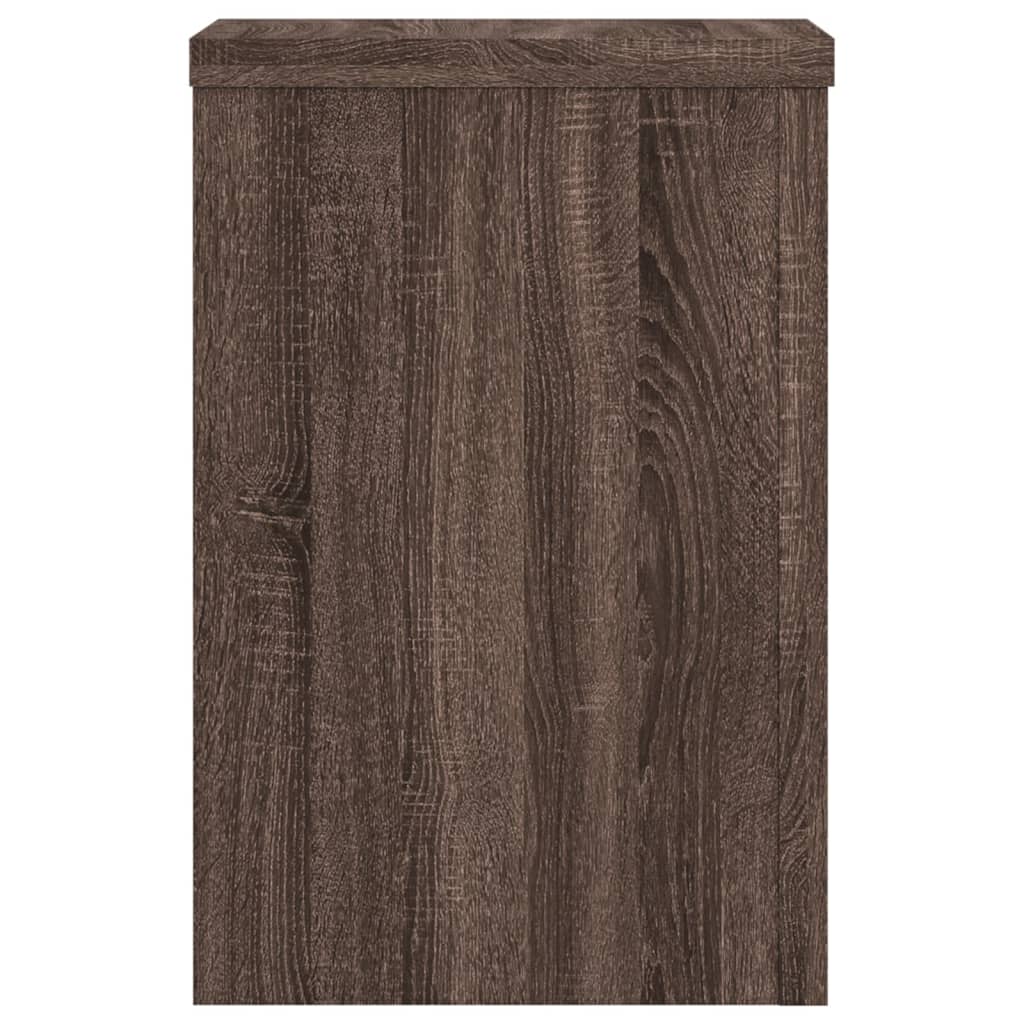 Pflanzenständer 2 Stk. Braun Eiche Holzwerkstoff Braune Eiche