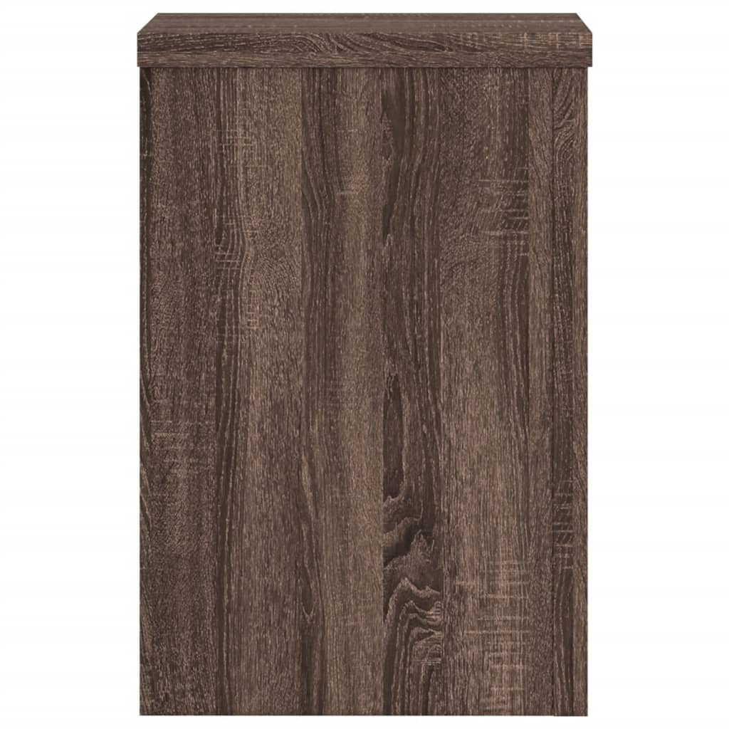 Pflanzenständer 2 Stk. Braun Eiche Holzwerkstoff Braune Eiche