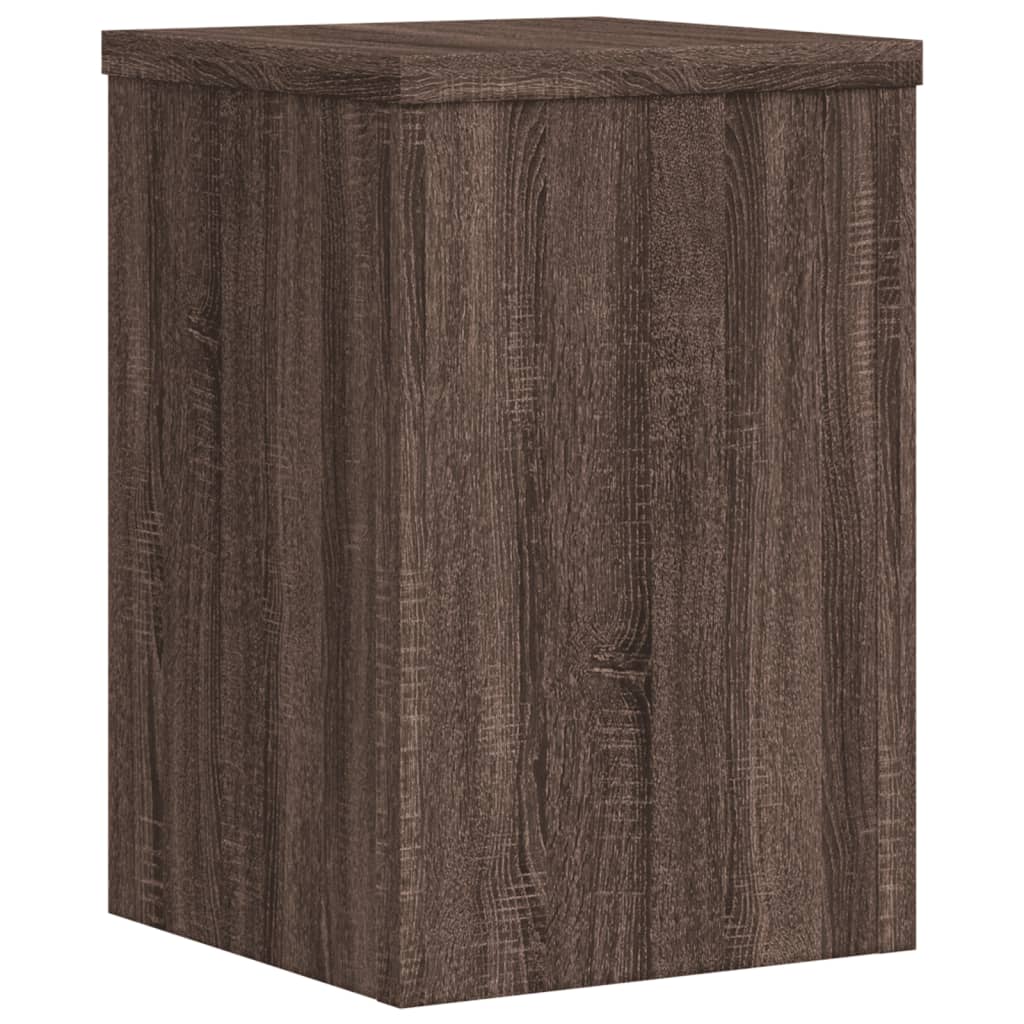 Pflanzenständer 2 Stk. Braun Eiche Holzwerkstoff Braune Eiche