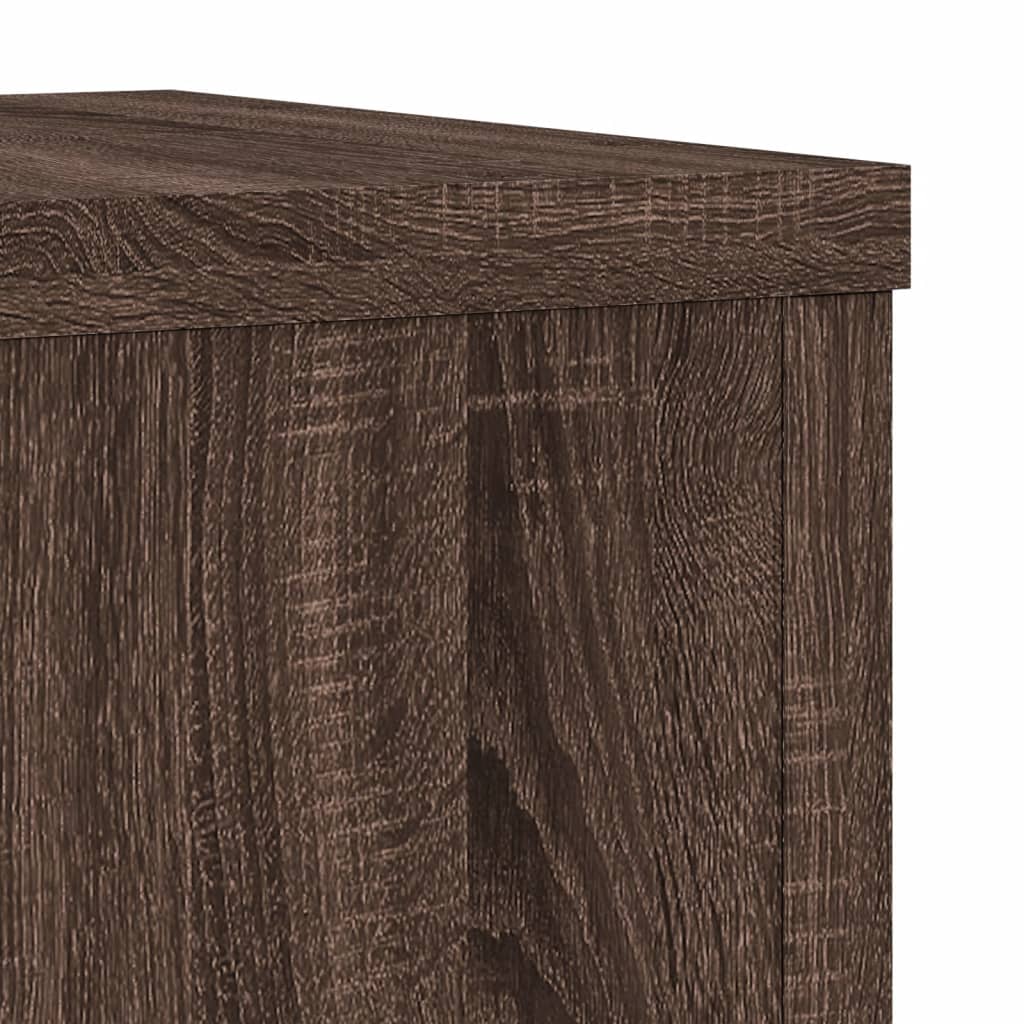 Pflanzenständer 2 Stk. Braun Eiche Holzwerkstoff Braune Eiche
