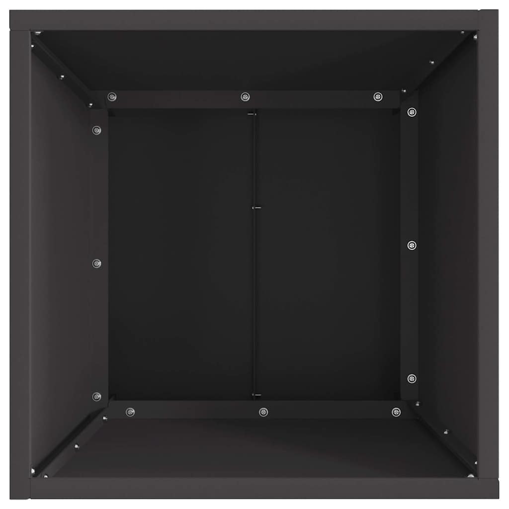 Feuerstelle Schwarz 40 X 40 X 35 Cm Stahl