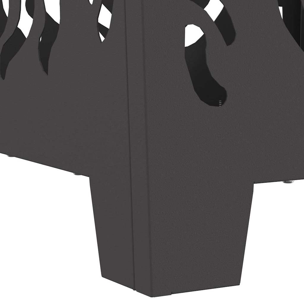 Feuerstelle Schwarz Stahl