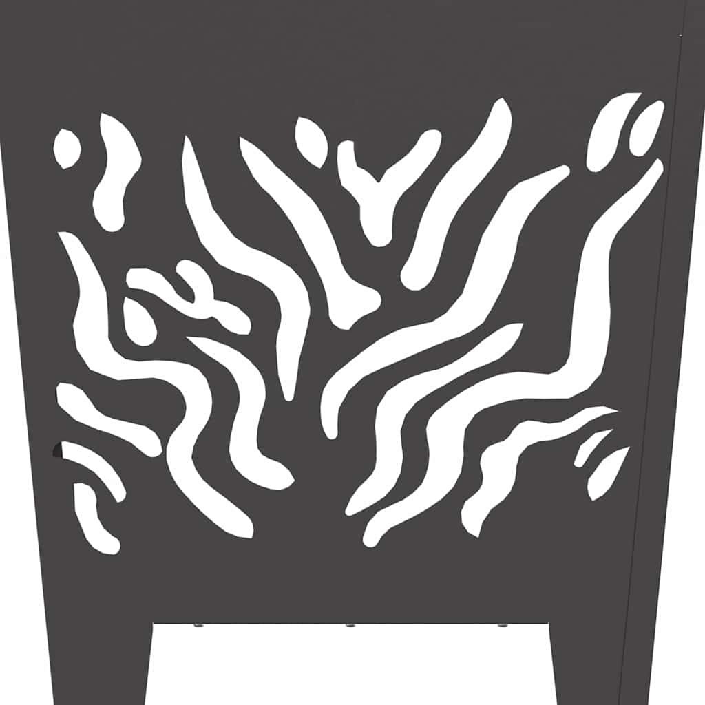 Feuerstelle Schwarz Stahl