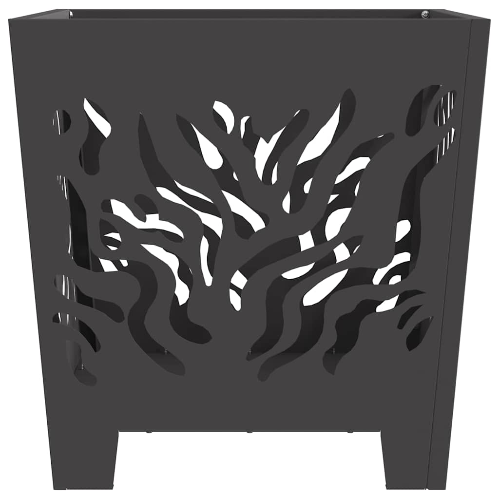 Feuerstelle Schwarz Stahl