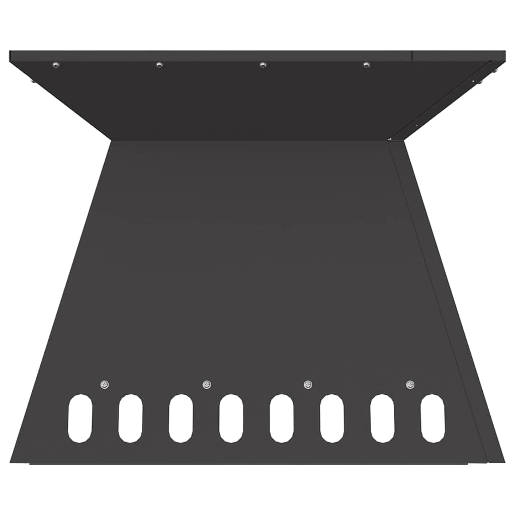 Feuerstelle Schwarz Stahl