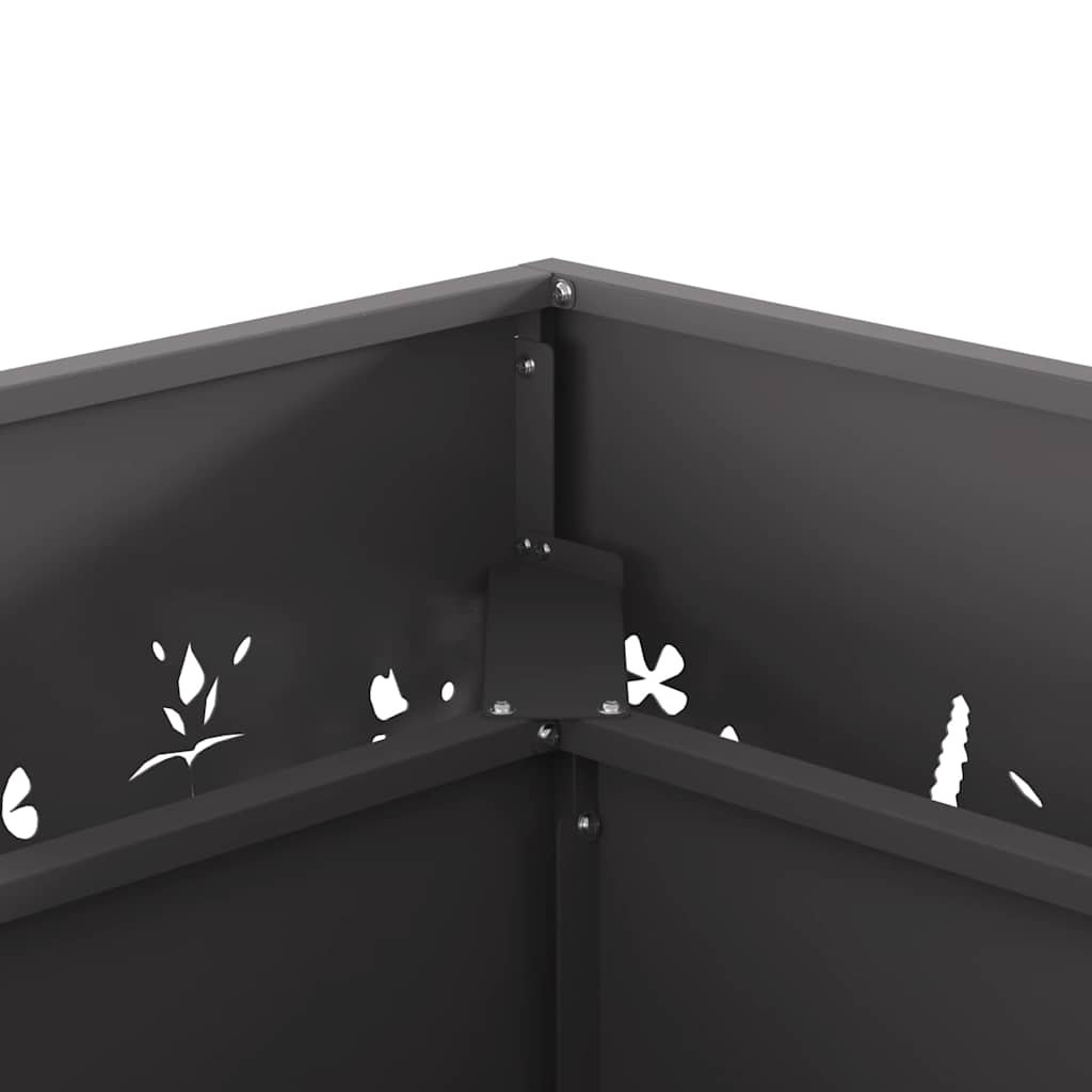 Feuerstelle Schwarz Stahl