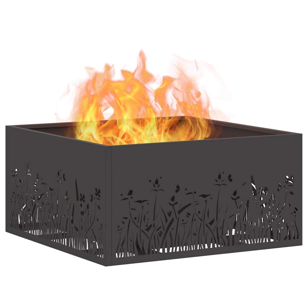 Feuerstelle Schwarz Stahl