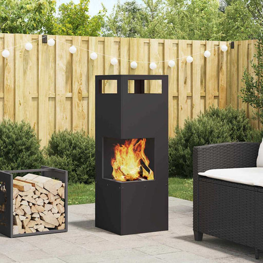 Feuerstelle Schwarz Stahl