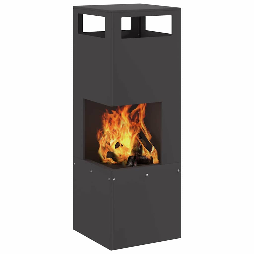 Feuerstelle Schwarz Stahl