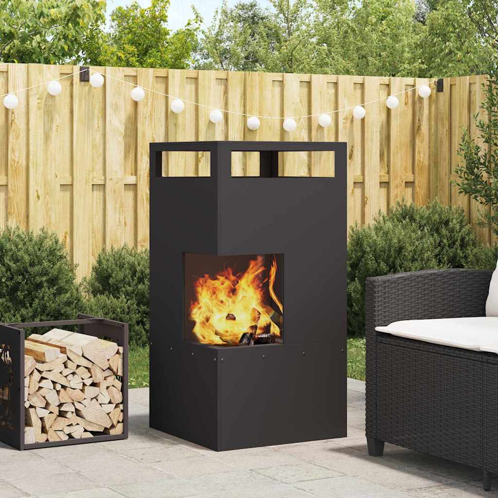 Feuerstelle Schwarz Stahl