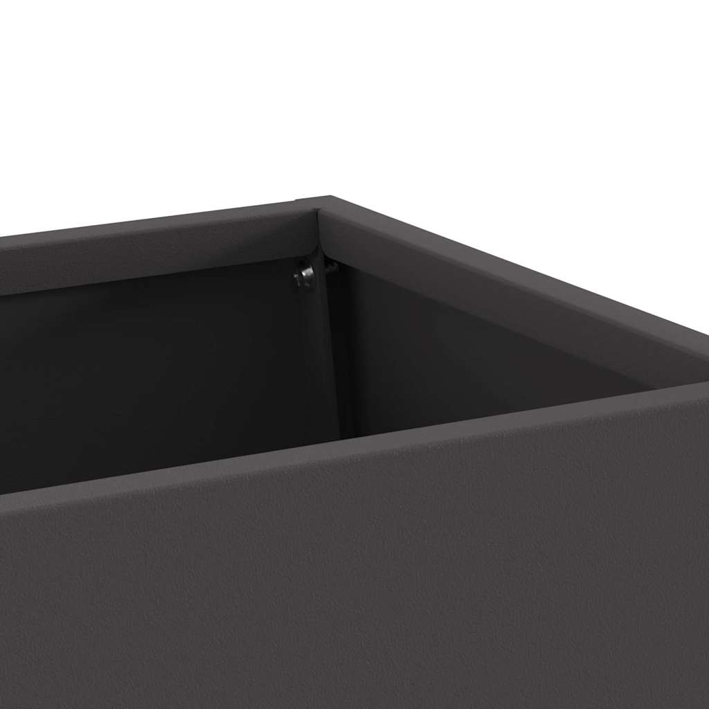 Feuerstelle Schwarz 60 X 35 X 100 Cm Stahl