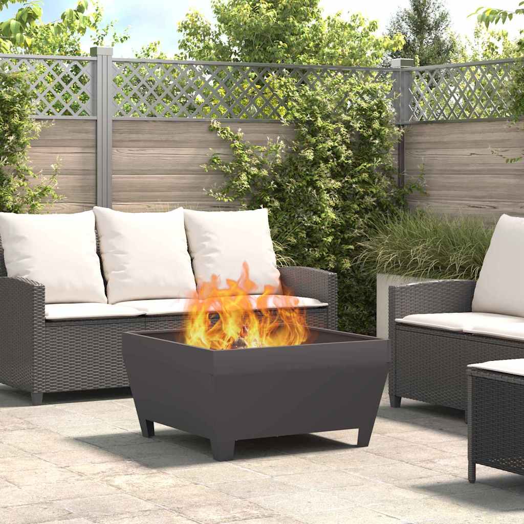 Feuerstelle Schwarz Stahl