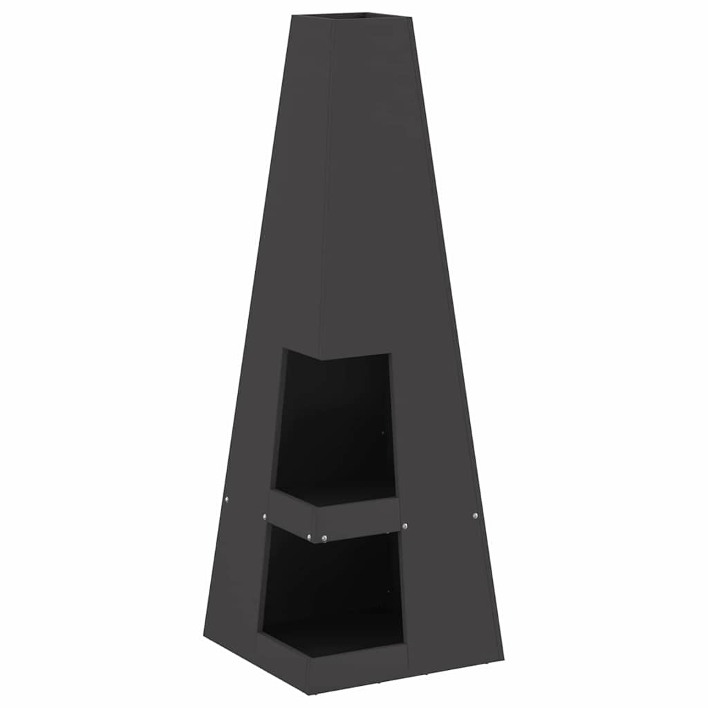 Feuerstelle Schwarz Stahl